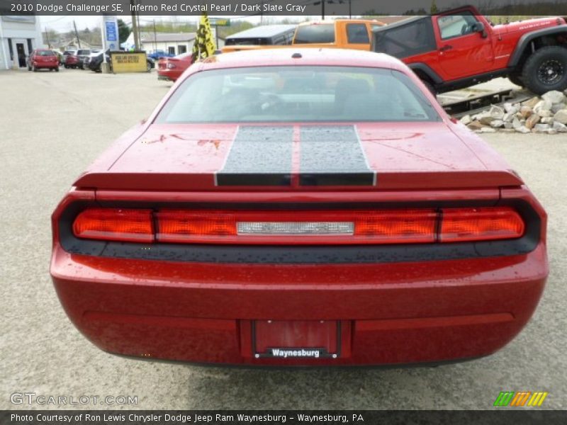 Inferno Red Crystal Pearl / Dark Slate Gray 2010 Dodge Challenger SE