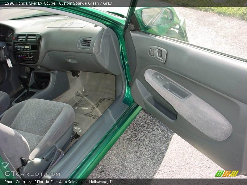 Custom Sparkle Green / Gray 1996 Honda Civic EX Coupe