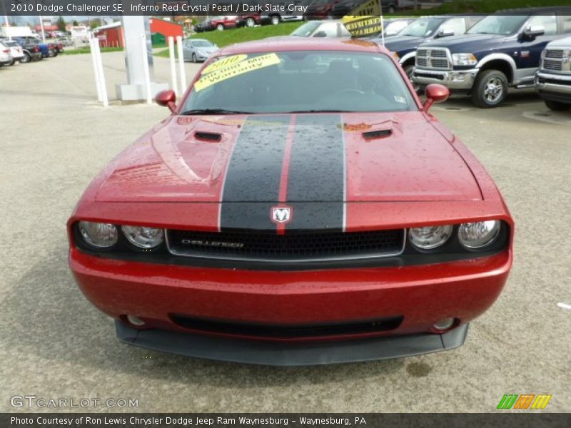 Inferno Red Crystal Pearl / Dark Slate Gray 2010 Dodge Challenger SE