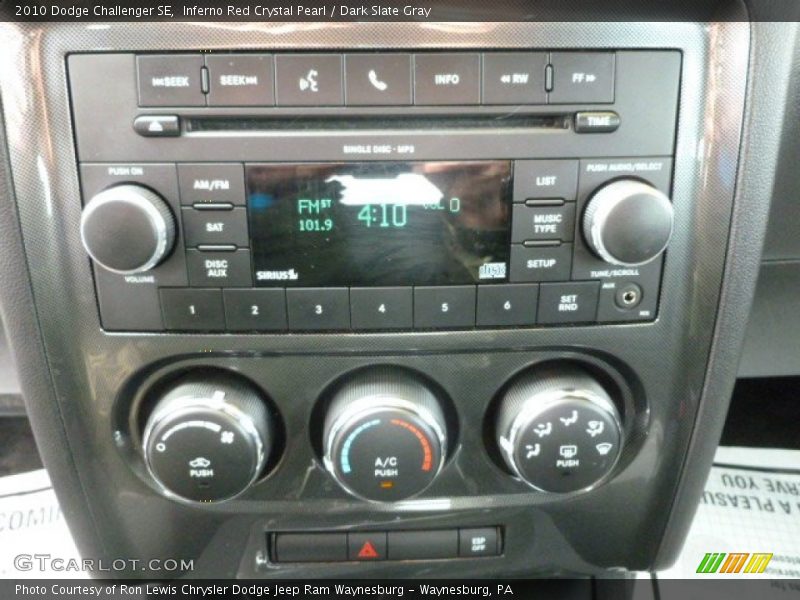 Inferno Red Crystal Pearl / Dark Slate Gray 2010 Dodge Challenger SE