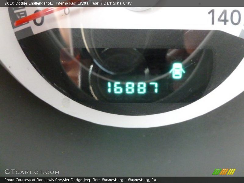 Inferno Red Crystal Pearl / Dark Slate Gray 2010 Dodge Challenger SE