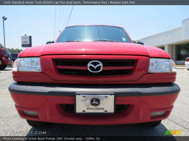 Performance Red / Medium Dark Flint 2003 Mazda B-Series Truck B3000 Cab Plus Dual Sport