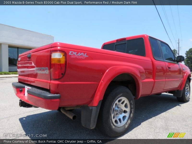 Performance Red / Medium Dark Flint 2003 Mazda B-Series Truck B3000 Cab Plus Dual Sport