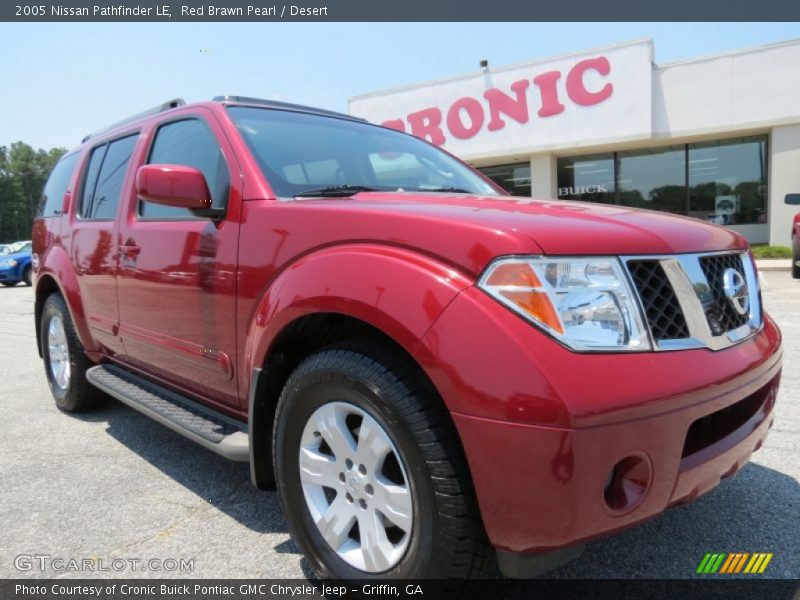 Red Brawn Pearl / Desert 2005 Nissan Pathfinder LE