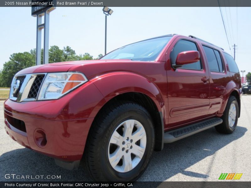 Red Brawn Pearl / Desert 2005 Nissan Pathfinder LE