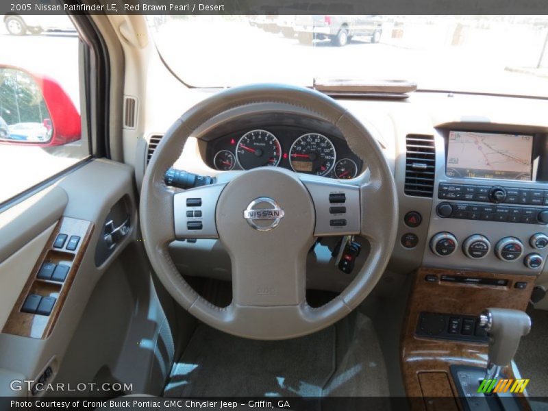Red Brawn Pearl / Desert 2005 Nissan Pathfinder LE