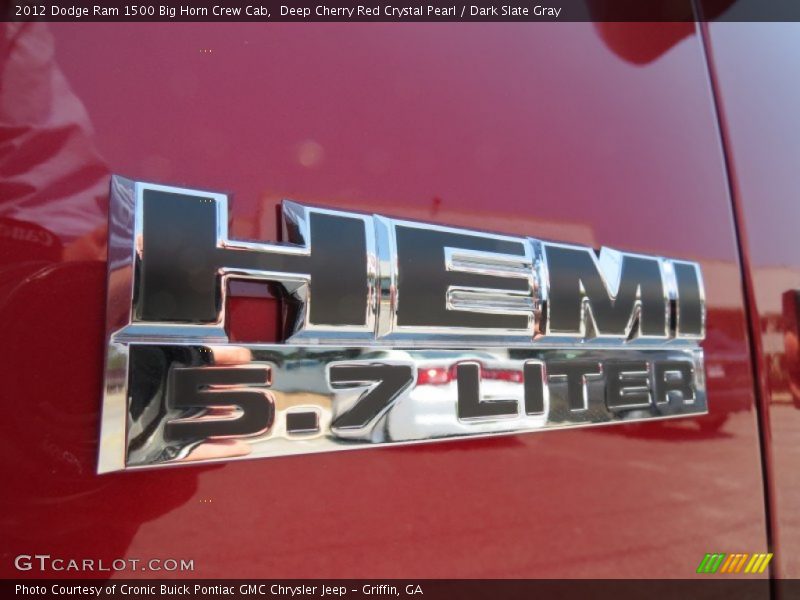 Deep Cherry Red Crystal Pearl / Dark Slate Gray 2012 Dodge Ram 1500 Big Horn Crew Cab