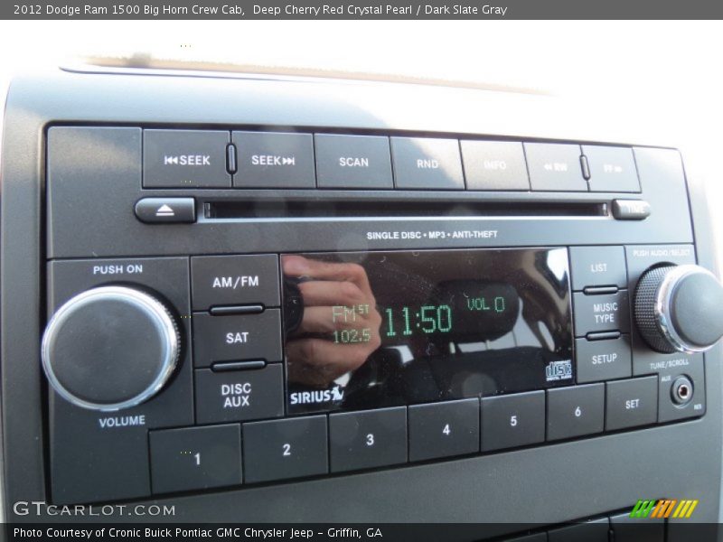 Deep Cherry Red Crystal Pearl / Dark Slate Gray 2012 Dodge Ram 1500 Big Horn Crew Cab