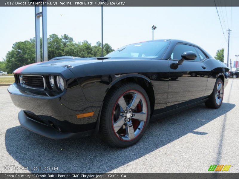 Pitch Black / Dark Slate Gray 2012 Dodge Challenger Rallye Redline