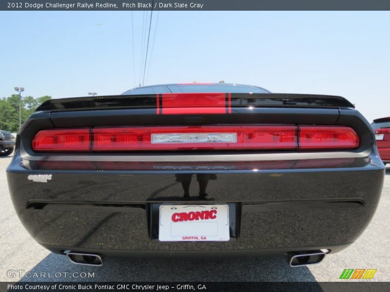 Pitch Black / Dark Slate Gray 2012 Dodge Challenger Rallye Redline