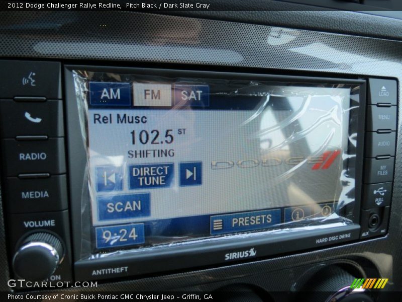 Pitch Black / Dark Slate Gray 2012 Dodge Challenger Rallye Redline