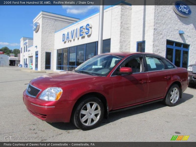 Redfire Metallic / Shale Grey 2006 Ford Five Hundred SE AWD