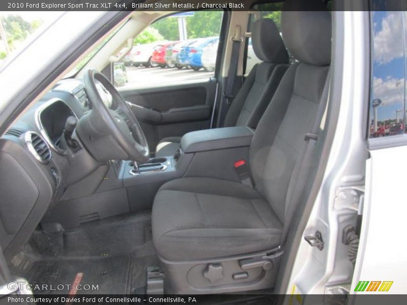 Brilliant Silver Metallic / Charcoal Black 2010 Ford Explorer Sport Trac XLT 4x4