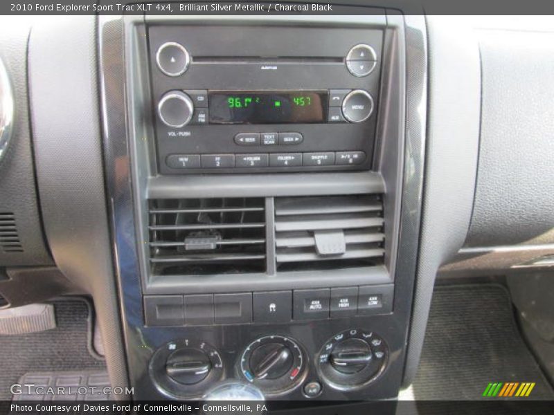 Brilliant Silver Metallic / Charcoal Black 2010 Ford Explorer Sport Trac XLT 4x4