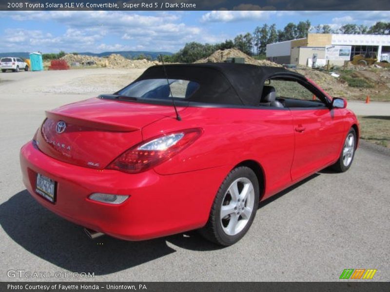 Super Red 5 / Dark Stone 2008 Toyota Solara SLE V6 Convertible