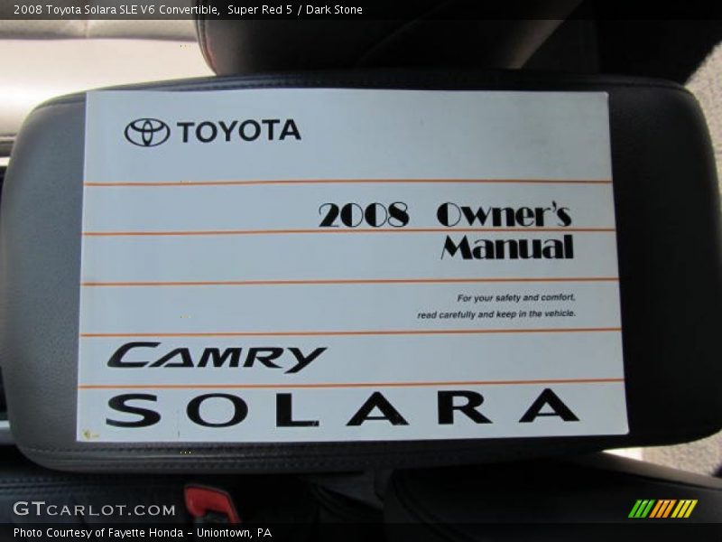 Books/Manuals of 2008 Solara SLE V6 Convertible