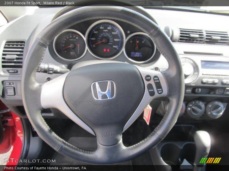 Milano Red / Black 2007 Honda Fit Sport