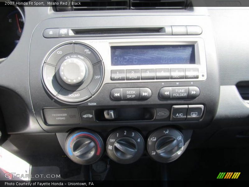 Milano Red / Black 2007 Honda Fit Sport