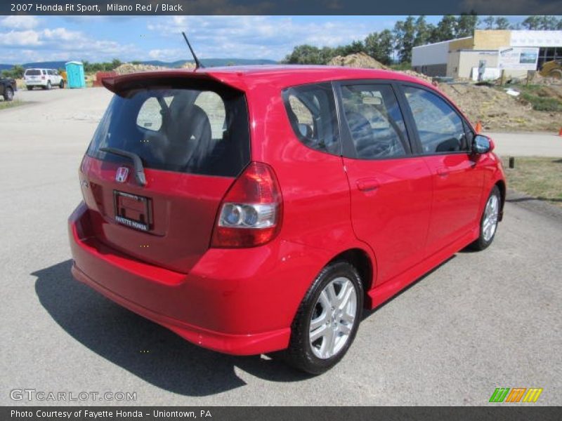 Milano Red / Black 2007 Honda Fit Sport