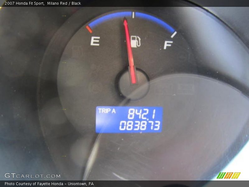 Milano Red / Black 2007 Honda Fit Sport