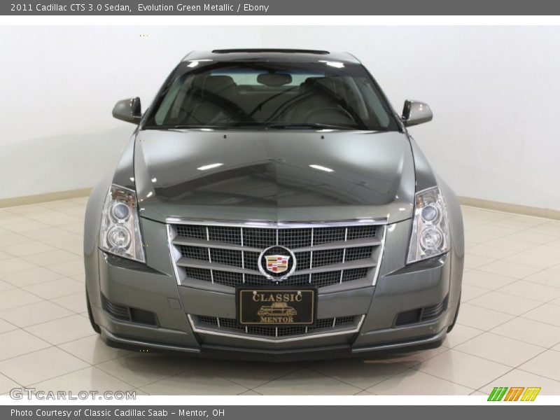 Evolution Green Metallic / Ebony 2011 Cadillac CTS 3.0 Sedan