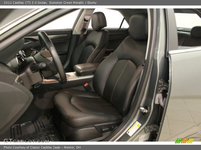 Evolution Green Metallic / Ebony 2011 Cadillac CTS 3.0 Sedan