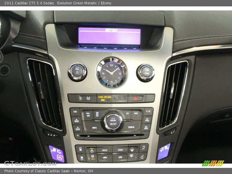 Evolution Green Metallic / Ebony 2011 Cadillac CTS 3.0 Sedan
