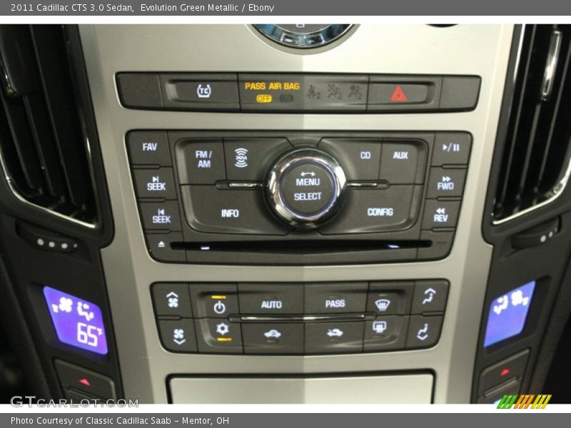 Evolution Green Metallic / Ebony 2011 Cadillac CTS 3.0 Sedan