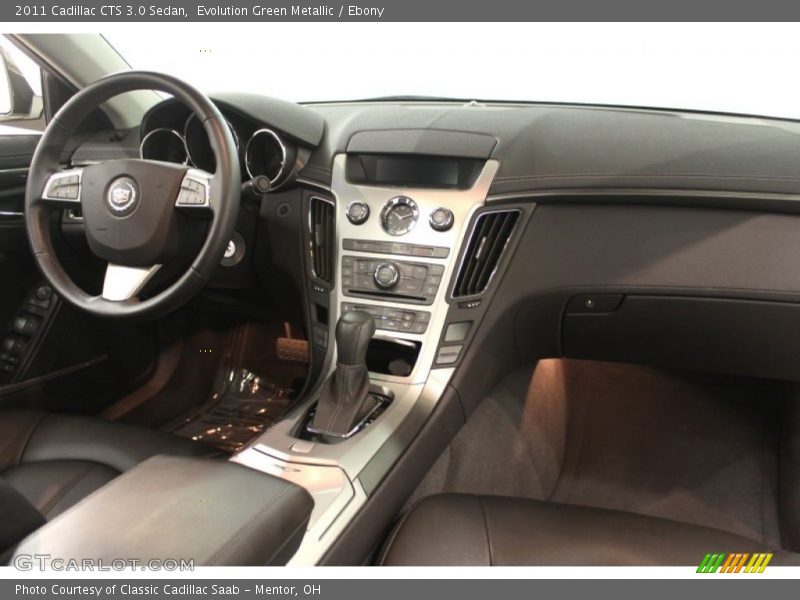 Evolution Green Metallic / Ebony 2011 Cadillac CTS 3.0 Sedan