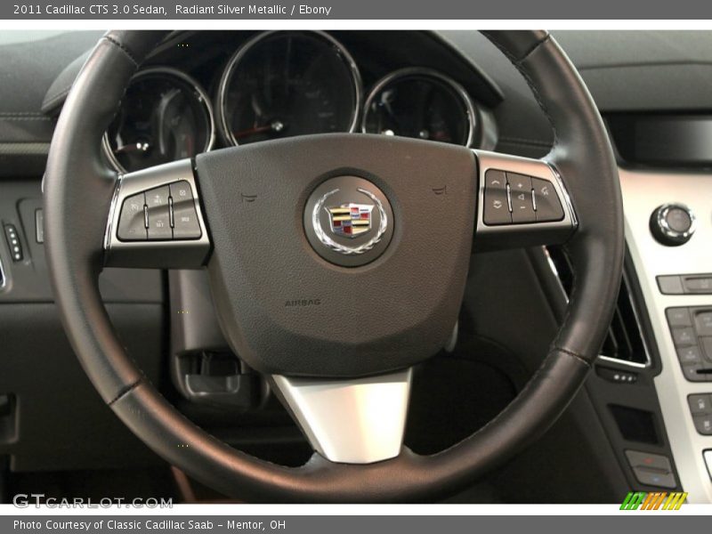 Radiant Silver Metallic / Ebony 2011 Cadillac CTS 3.0 Sedan