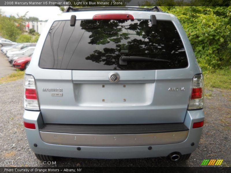 Light Ice Blue Metallic / Stone 2008 Mercury Mariner V6 Premier 4WD