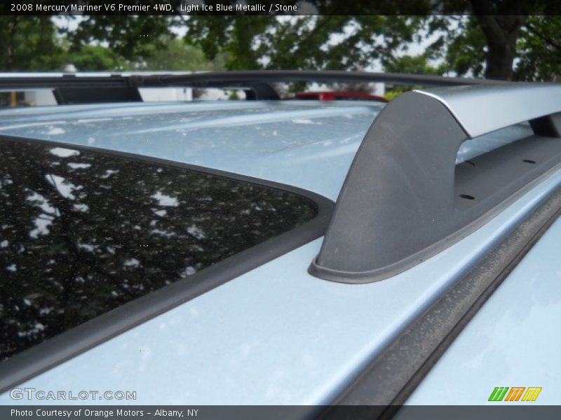 Light Ice Blue Metallic / Stone 2008 Mercury Mariner V6 Premier 4WD