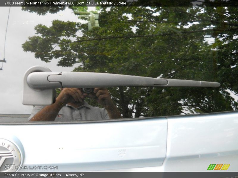 Light Ice Blue Metallic / Stone 2008 Mercury Mariner V6 Premier 4WD