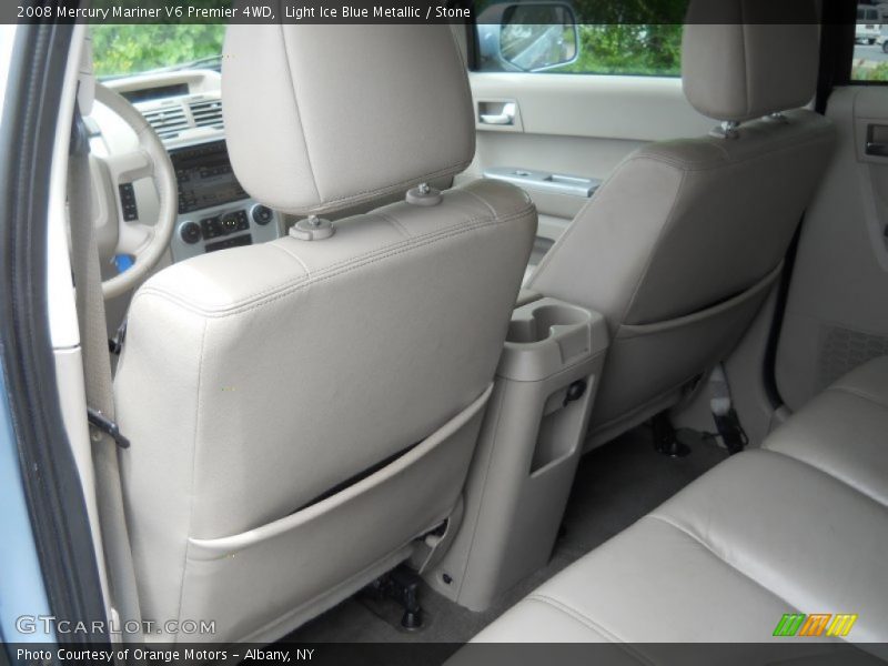 Light Ice Blue Metallic / Stone 2008 Mercury Mariner V6 Premier 4WD