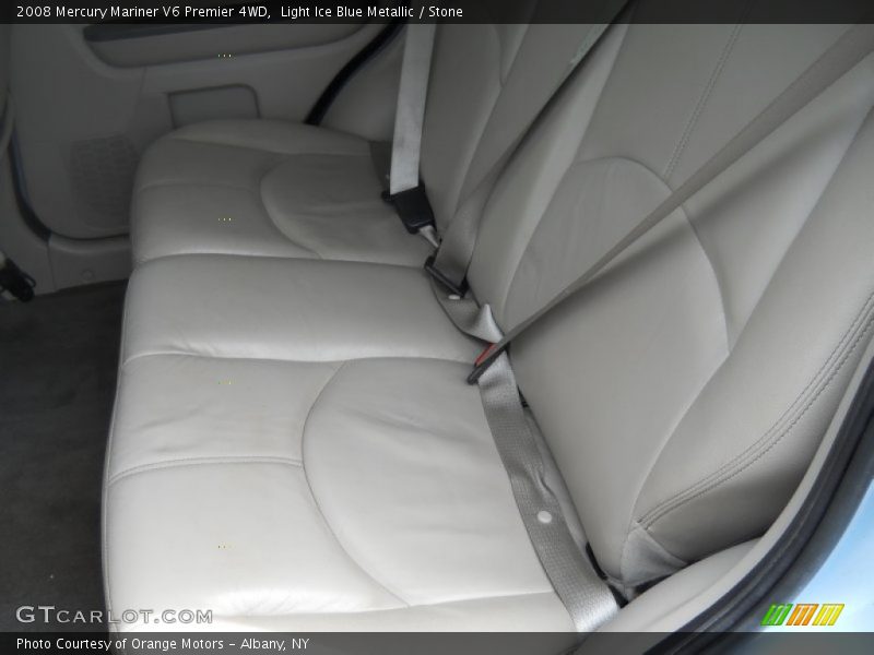 Light Ice Blue Metallic / Stone 2008 Mercury Mariner V6 Premier 4WD