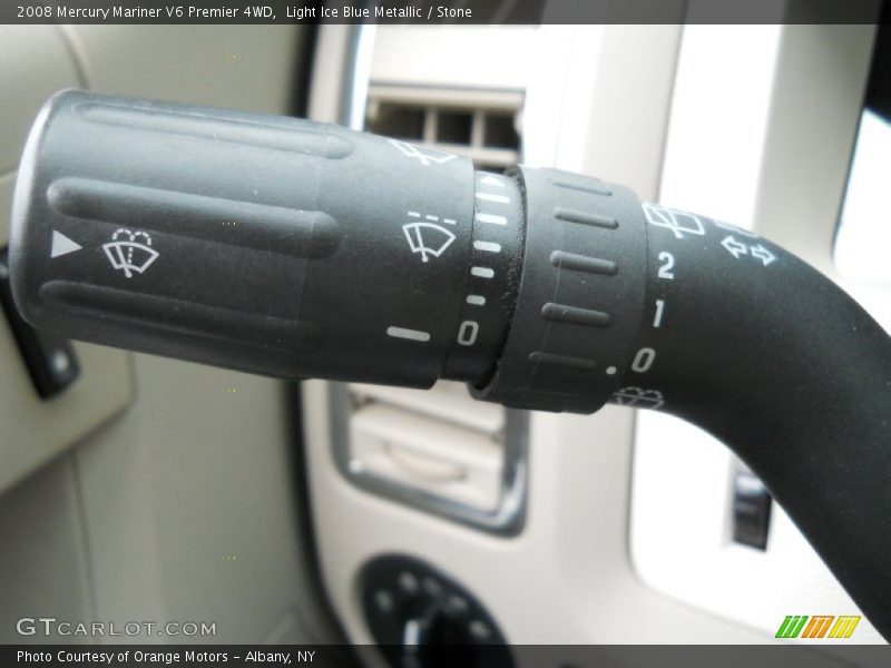 Light Ice Blue Metallic / Stone 2008 Mercury Mariner V6 Premier 4WD