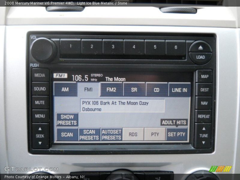 Light Ice Blue Metallic / Stone 2008 Mercury Mariner V6 Premier 4WD