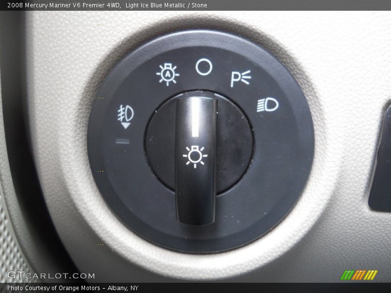 Light Ice Blue Metallic / Stone 2008 Mercury Mariner V6 Premier 4WD