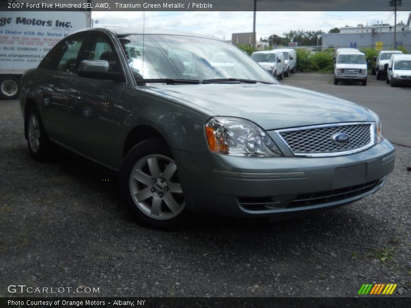 Titanium Green Metallic / Pebble 2007 Ford Five Hundred SEL AWD