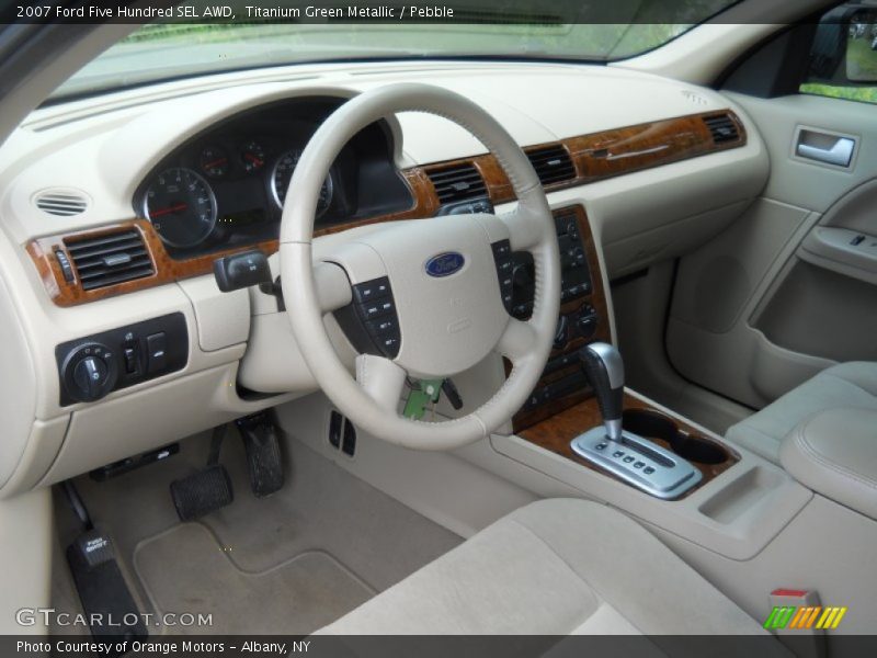 Titanium Green Metallic / Pebble 2007 Ford Five Hundred SEL AWD