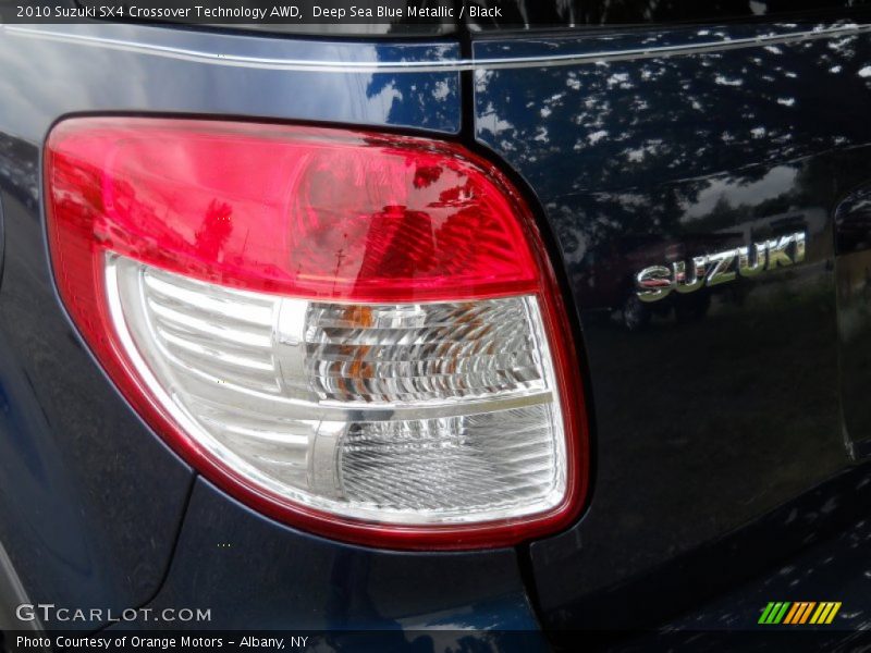 Deep Sea Blue Metallic / Black 2010 Suzuki SX4 Crossover Technology AWD