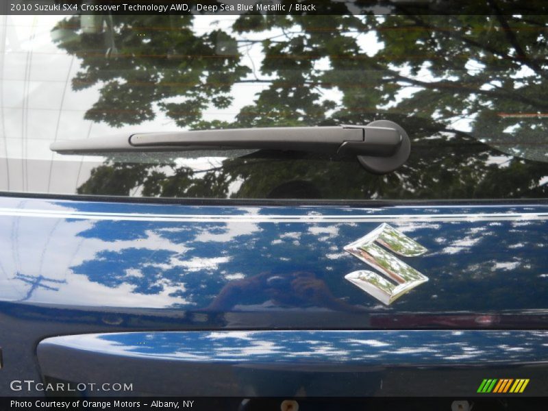 Deep Sea Blue Metallic / Black 2010 Suzuki SX4 Crossover Technology AWD