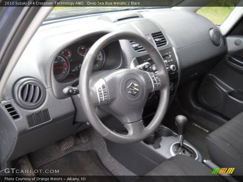 Deep Sea Blue Metallic / Black 2010 Suzuki SX4 Crossover Technology AWD