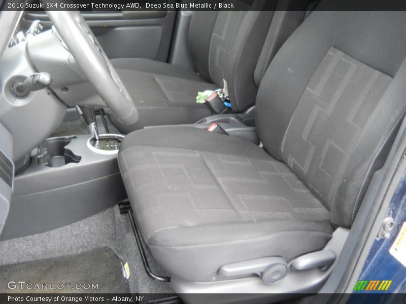 Deep Sea Blue Metallic / Black 2010 Suzuki SX4 Crossover Technology AWD