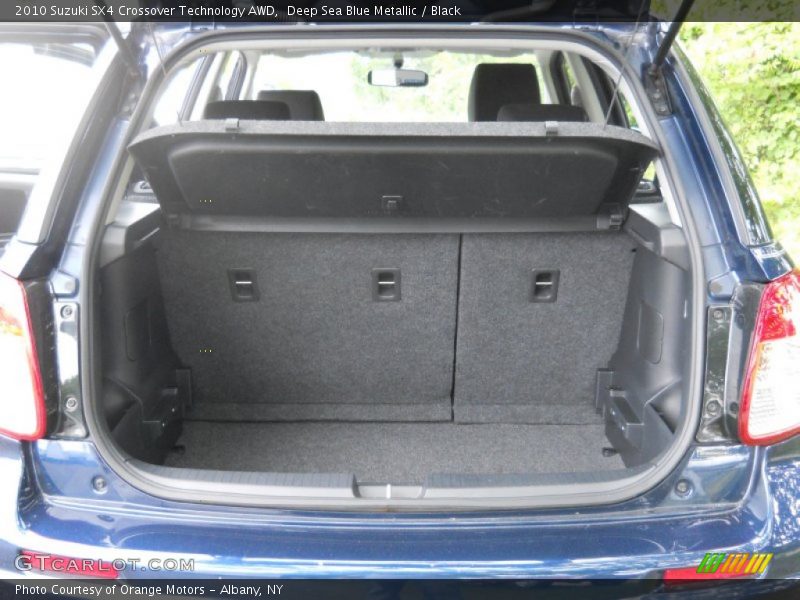 Deep Sea Blue Metallic / Black 2010 Suzuki SX4 Crossover Technology AWD