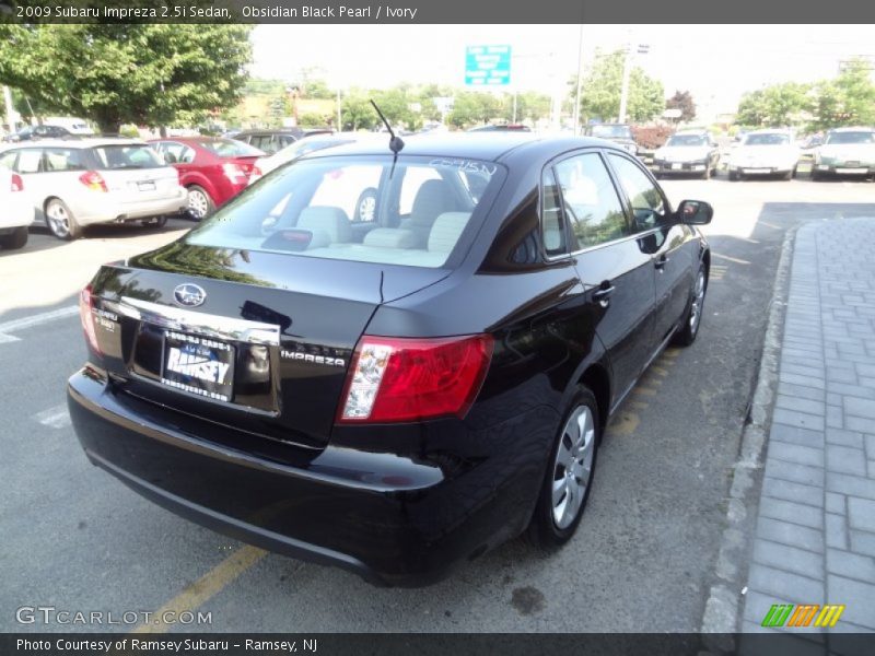 Obsidian Black Pearl / Ivory 2009 Subaru Impreza 2.5i Sedan