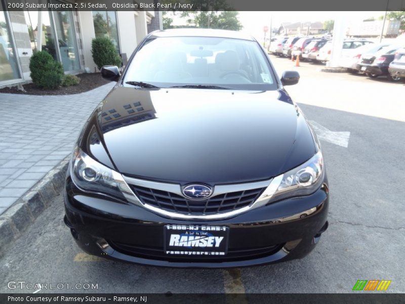 Obsidian Black Pearl / Ivory 2009 Subaru Impreza 2.5i Sedan