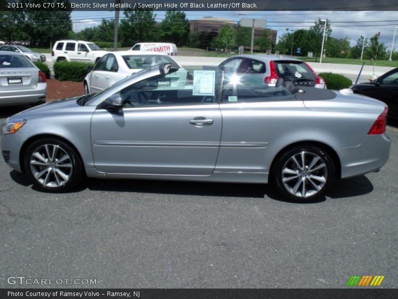 Electric Silver Metallic / Soverign Hide Off Black Leather/Off Black 2011 Volvo C70 T5