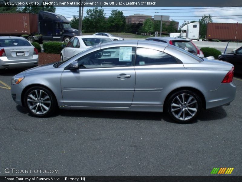 Electric Silver Metallic / Soverign Hide Off Black Leather/Off Black 2011 Volvo C70 T5