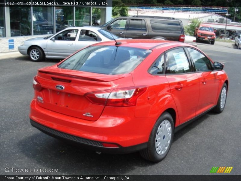 Race Red / Charcoal Black 2012 Ford Focus SE SFE Sedan